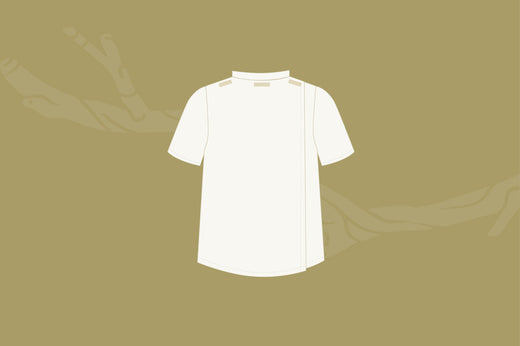 Sewing pattern diagram for a sensory overlap back opening for tops. Tutorial from Twig and Tale.