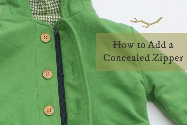 How to Add a Concealed Zipper to your Twig + Tale Coat or Vest