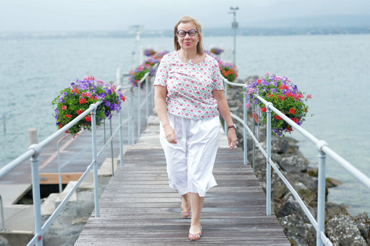 Ensemble featuring Scenic Top and Fernway Culottes sewing patterns from Twig and Tale