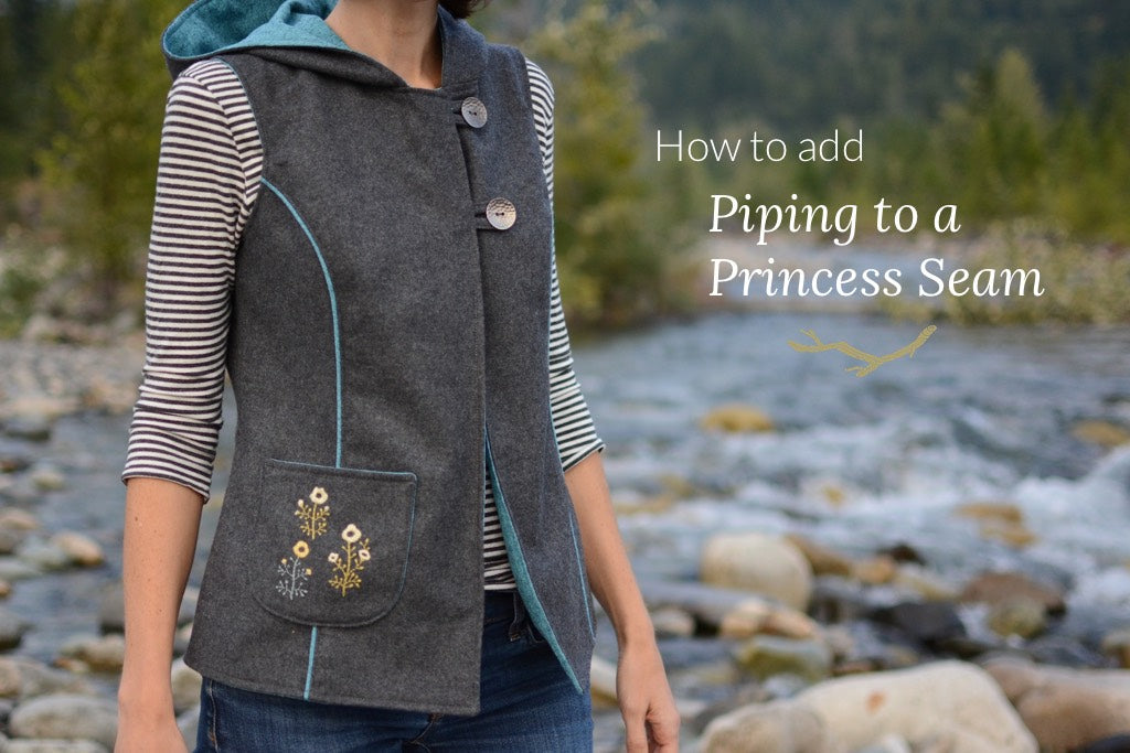 How to Add Piping to Princess Seams – Twig + Tale