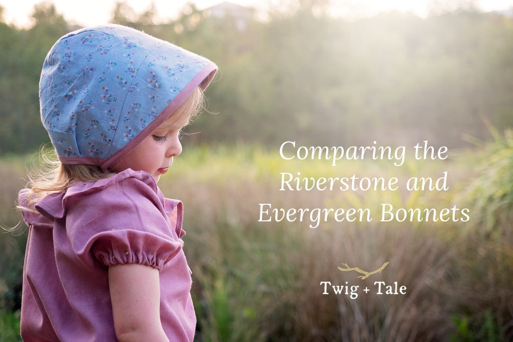 Comparing the Riverstone and Evergreen Bonnets + Using Them Together