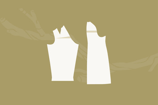 High Rounded Back Adjustment for a Raglan Sleeve - Grove, Driftwood