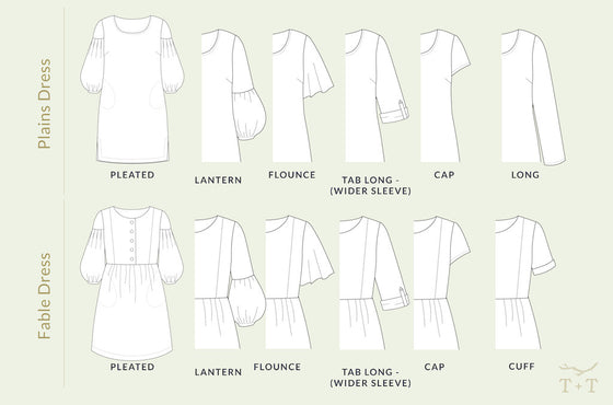 Sprig Sleeve Add-On for Plains and Fable Dresses