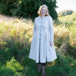 Flourish Dress Coat women's curved fit digital sewing pattern from Twig and Tale