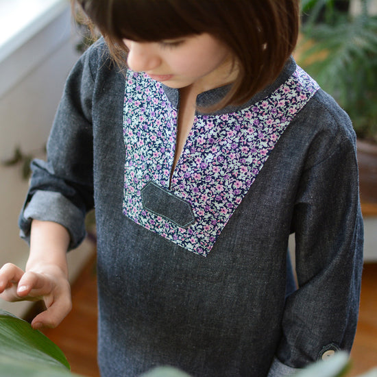 Breeze Shirt Family Bundle PDF sewing pattern from Twig + Tale