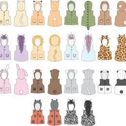 Animal Add-on Sewing Pattern ~ both Adult and Child sizes available