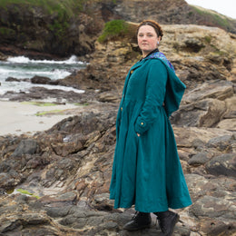 Flourish Dress Coat women's curved fit digital sewing pattern from Twig and Tale