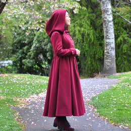 Flourish Dress Coat women's curved fit digital sewing pattern from Twig and Tale