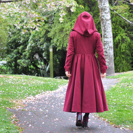 Flourish Dress Coat women's curved fit digital sewing pattern from Twig and Tale