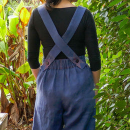 Hedgerow Dungarees digital sewing pattern and video class from Twig and Tale