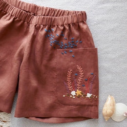 Undersea garden embroidery pattern - digital embroidery pattern from Twig + Tale