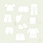 Doll Clothes Sewing Pattern BUNDLE ~ 10 Garments