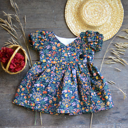 Crossover Dress Sewing Pattern - Doll