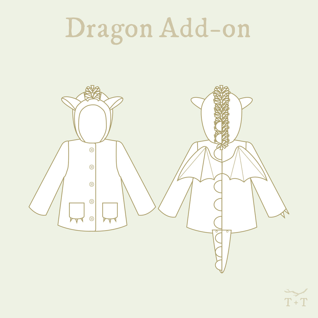 Dragon Sewing Pattern Add-on – Twig Tale