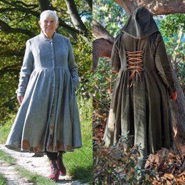 Flourish Dress Coat women's curved fit digital sewing pattern from Twig and Tale