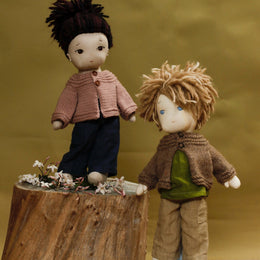 Hedgerow Cardigan Knitting Pattern - Doll