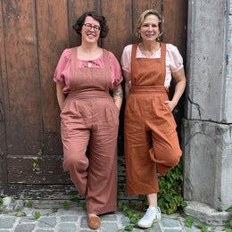 Hedgerow Dungarees digital sewing pattern and video class from Twig and Tale