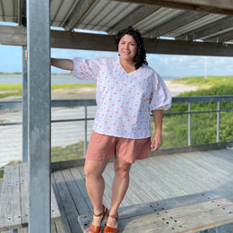 Vista Top Women's Curved Fit PDF sewing pattern from Twig + Tale