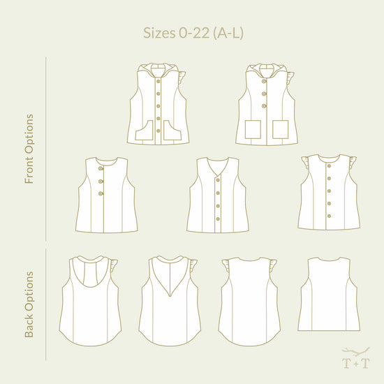 Pathfinder Vest Sewing Pattern - Women's/Curved Fit