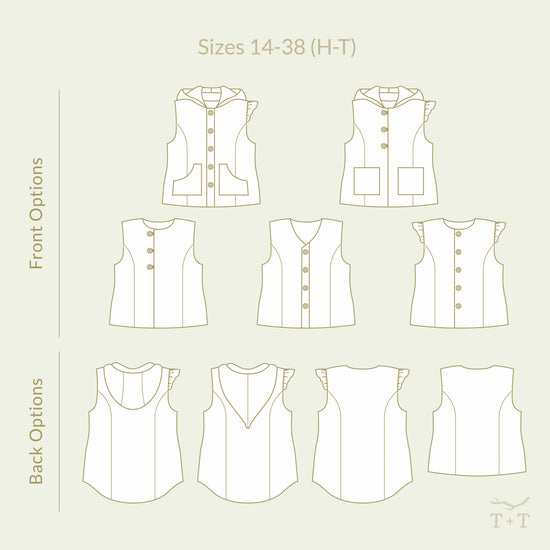 Pathfinder Vest Sewing Pattern - Women's/Curved Fit