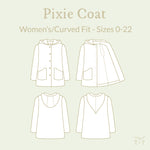 Pixie Coat Sewing Pattern - Women's/Curved Fit
