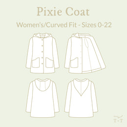 Pixie Coat Sewing Pattern - Women's/Curved Fit