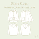 Pixie Coat Sewing Pattern - Women's/Curved Fit