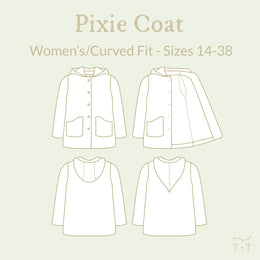 Pixie Coat Sewing Pattern - Women's/Curved Fit