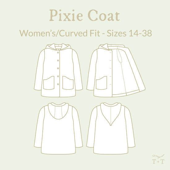 Pixie Coat Sewing Pattern - Women's/Curved Fit