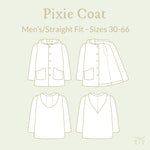 Pixie Coat Sewing Pattern - Men's/Straight Fit