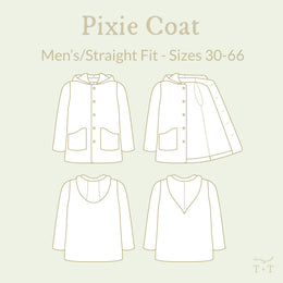 Pixie Coat Sewing Pattern - Men's/Straight Fit