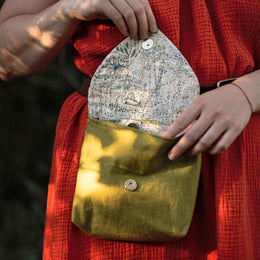 Leaf Hip Pouch digital sewing pattern from Twig and Tale