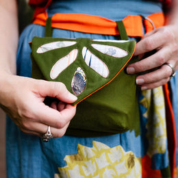 Leaf Hip Pouch digital sewing pattern from Twig and Tale