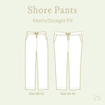 Shore Pants Men/Straight Fit PDF sewing pattern from Twig + Tale