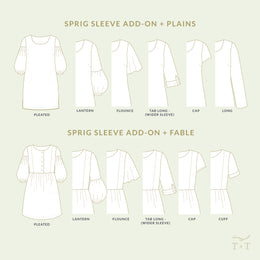 Sprig Sleeve Add-on Sewing Pattern - Women's/Curved Fit ~ for Plains + Fable Dresses