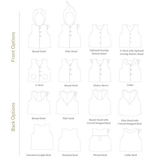 Pathfinder Vest Sewing Pattern - Baby