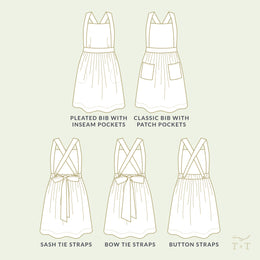 Wildflower Pinafore for adults - digital sewing pattern and video class from Twig + Tale