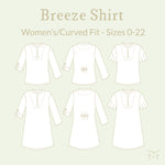 Breeze Shirt - Women/Curved Fit ~ Digital Pattern + Video Class