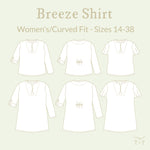 Breeze Shirt - Women/Curved Fit ~ Digital Pattern + Video Class