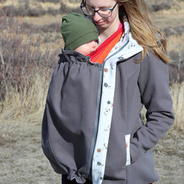Nestledown Baby wearing Coat digital Sewing Pattern by Twig + Tale 4