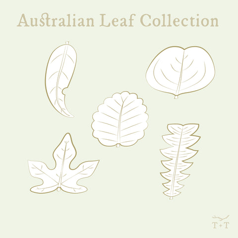 Australian Leaf BUNDLE ~  5 leaf shapes in ALL sizes