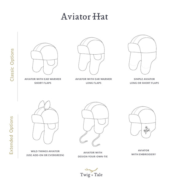 Aviator Hat - Twig and Tale - PDF digital sewing pattern 2