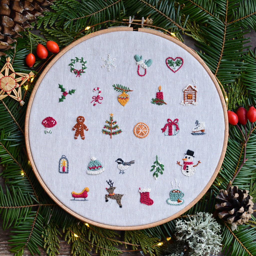bundle christmas embroidery patterns – twig + tale