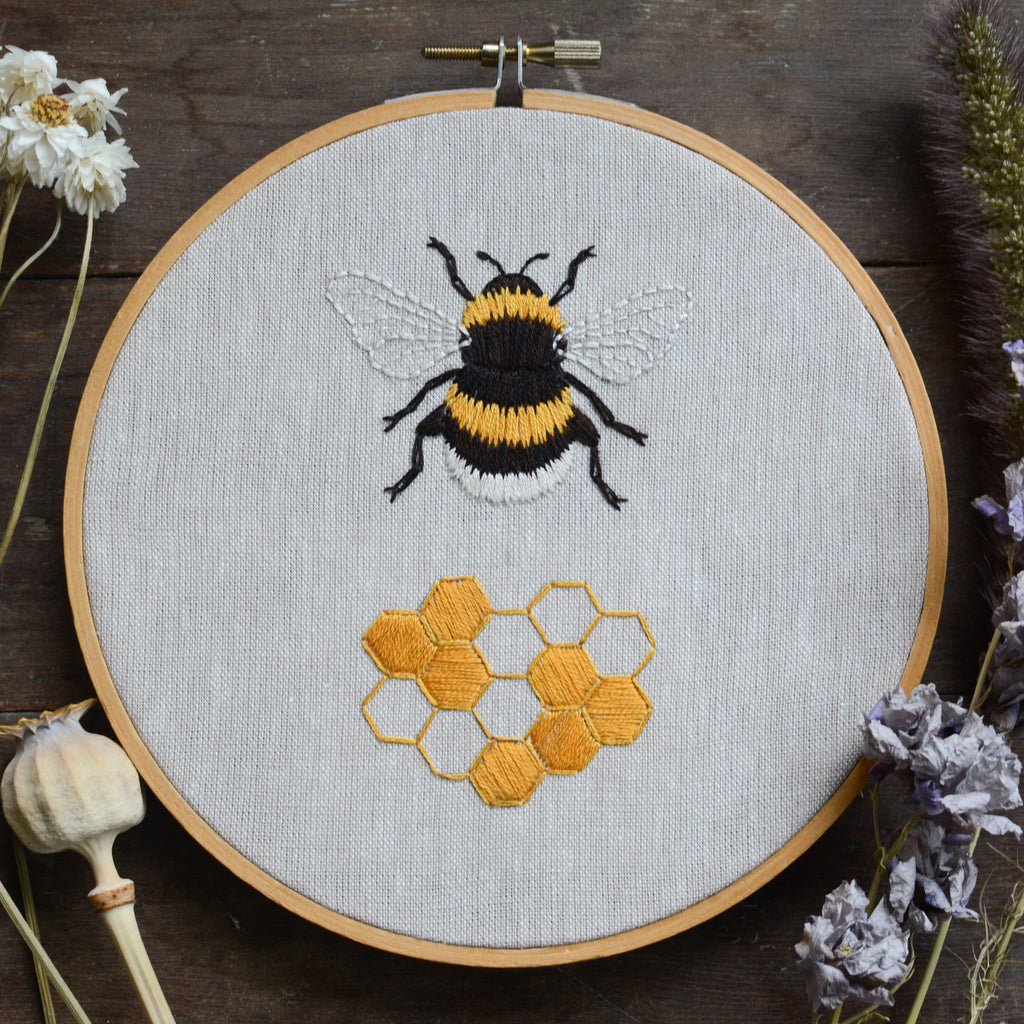 BUNDLE Bee Embroidery Patterns – Twig + Tale bundle-bee-embroidery-patterns-twig-tale