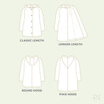 BUNDLE - Grove Coat Sewing Patterns - Family