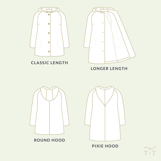 BUNDLE - Grove Coat Sewing Patterns - Family