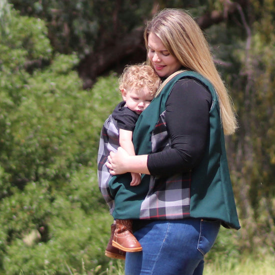 Nestledown Add-on Sewing Pattern for Trailblazer VEST - Adult ~ Zip in Baby-Wearing + Pregnancy Panels