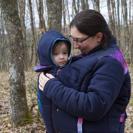 Nestledown Baby wearing Coat digital Sewing Pattern by Twig + Tale 9