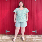 Coastal Cuffed Shorts Women/Curved Fit PDF sewing pattern from Twig + Tale