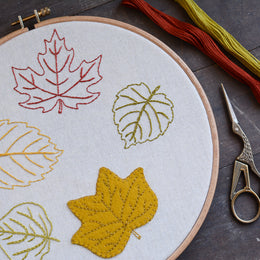 Leaf Embroidery Pattern - North America Collection